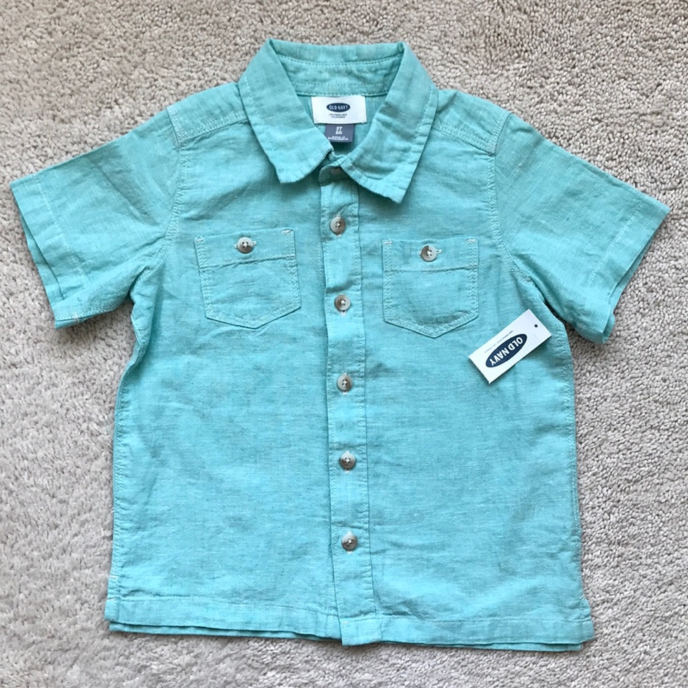 NWTO Old Navy Toddler Boy’s Linen Shirt